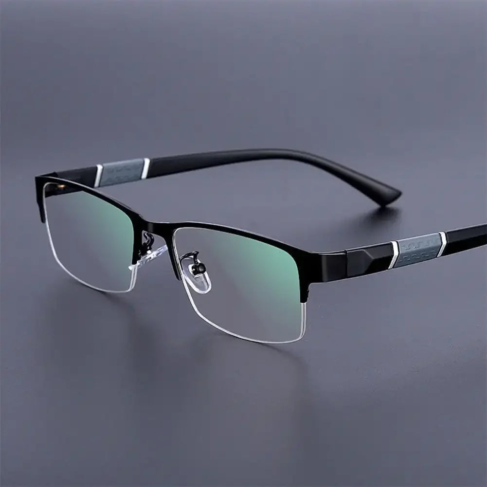 Half Frame Blue Light Blocking Glasses Flat Glasses