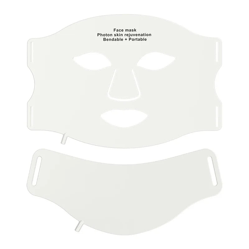 7 Color LED Face Mask with Neck - Wireless Portable