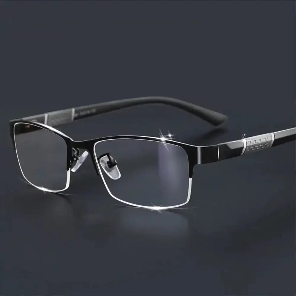 Half Frame Blue Light Blocking Glasses Flat Glasses