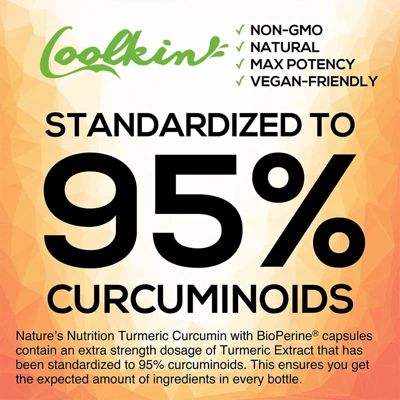 Curcumin Capsules, Natural Joint Support with Black