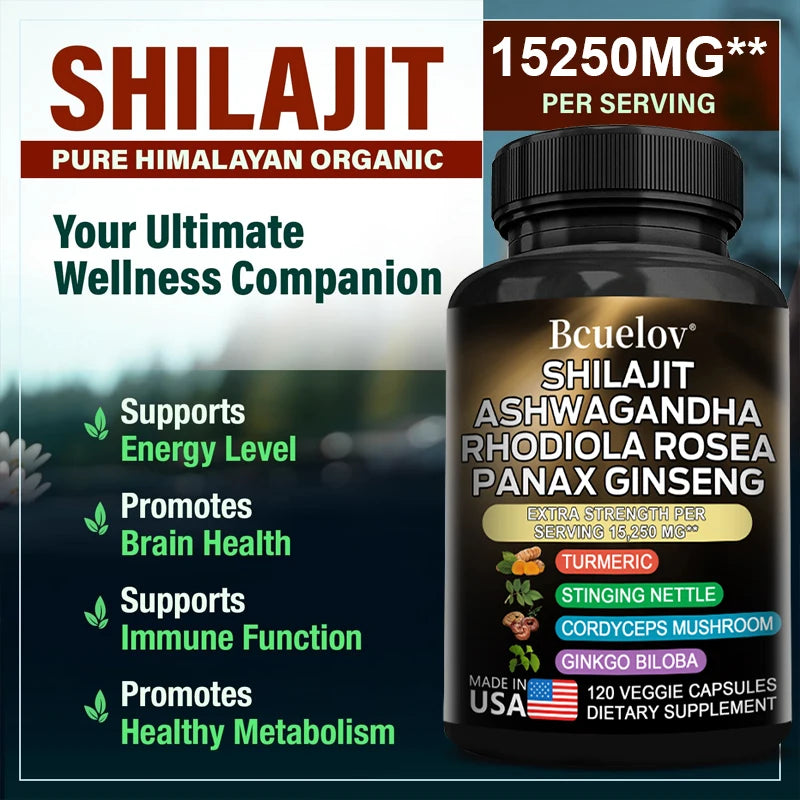 Shilajit Resin Himalaya Capsules - 15250 mg -