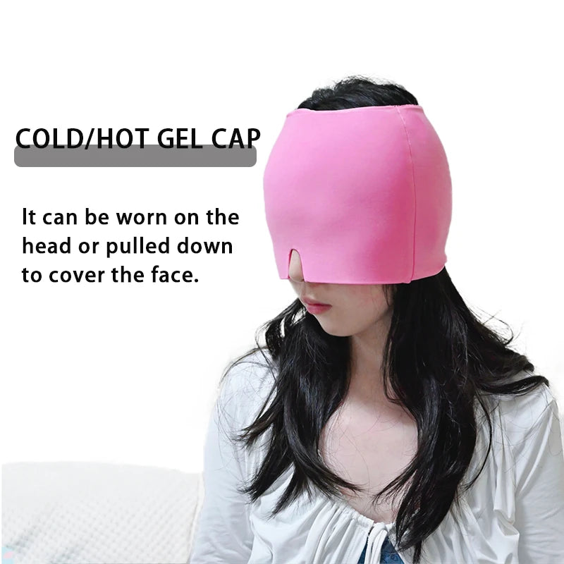 Gel Ice Headache Migraine Relief Hat Cold Compress
