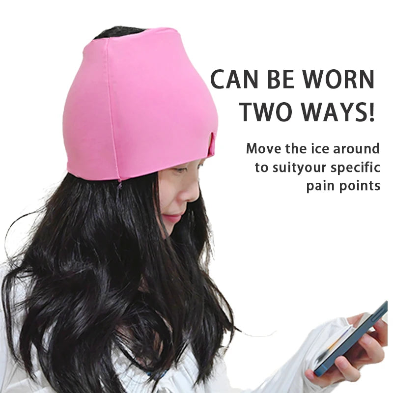 Gel Ice Headache Migraine Relief Hat Cold Compress