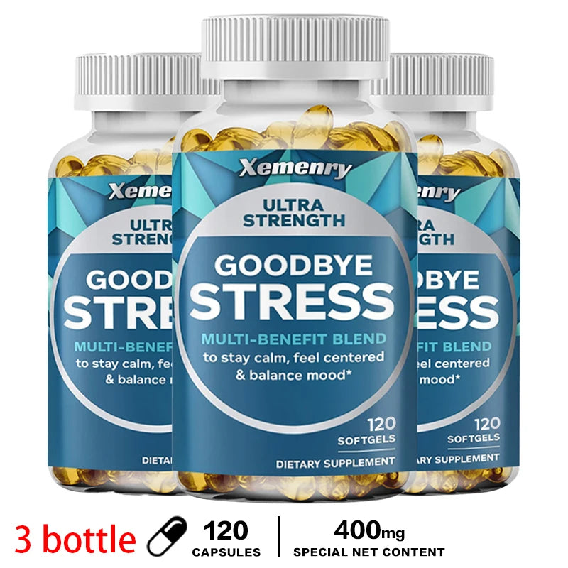 Goodbye Stress Capsules - Contains GABA, L-Theanine