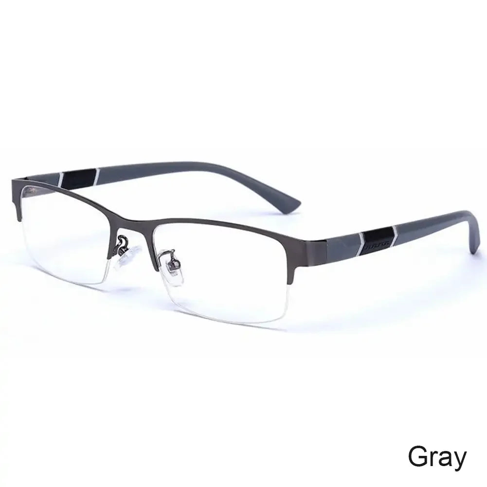 Half Frame Blue Light Blocking Glasses Flat Glasses