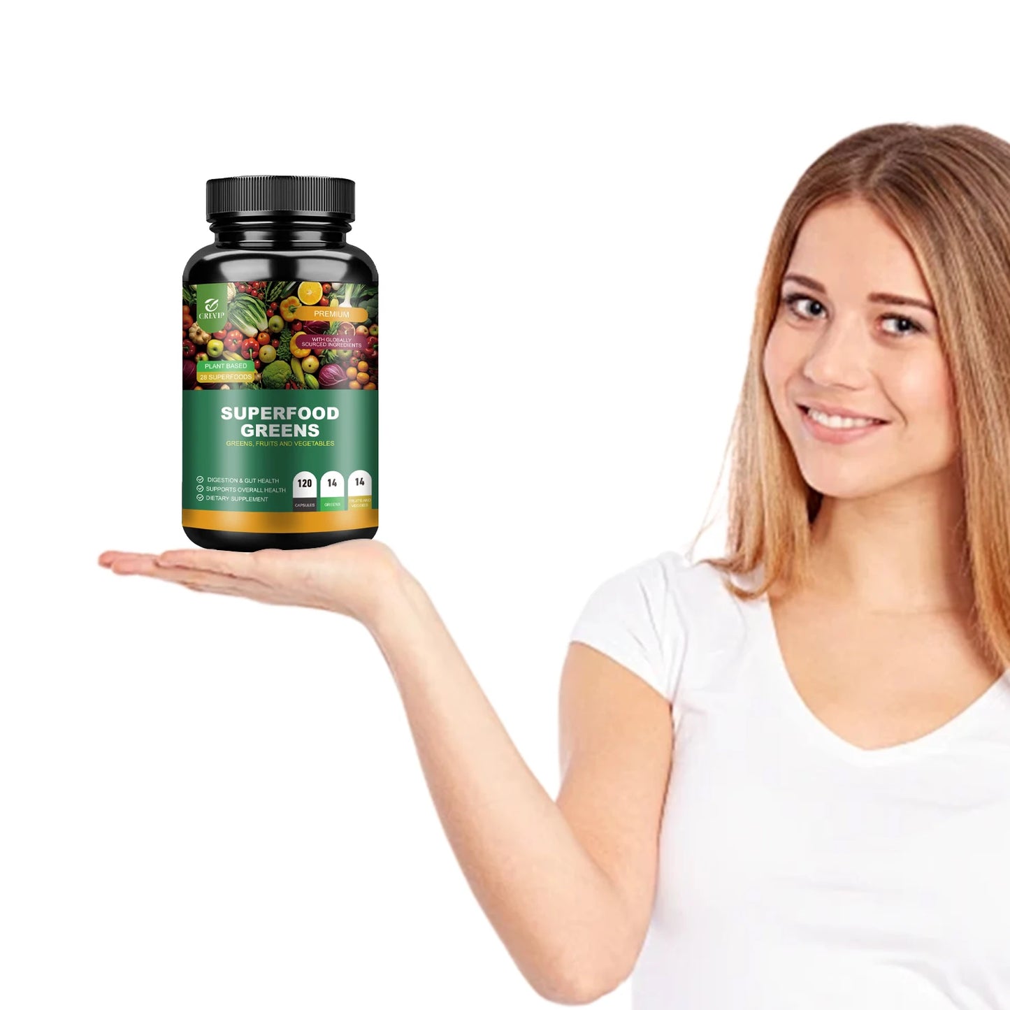 Organic Superfood Greens Supplement - Digestive