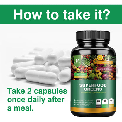 Organic Superfood Greens Supplement - Digestive