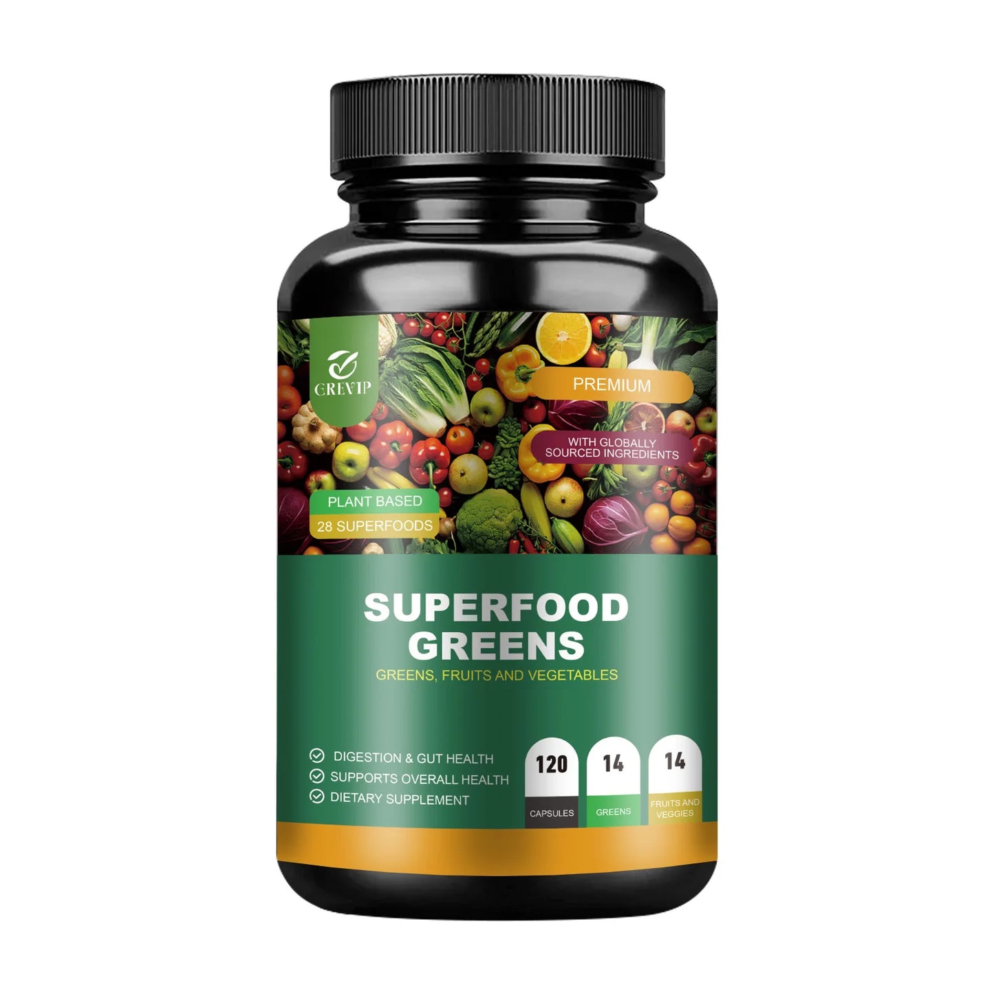 Organic Superfood Greens Supplement - Digestive