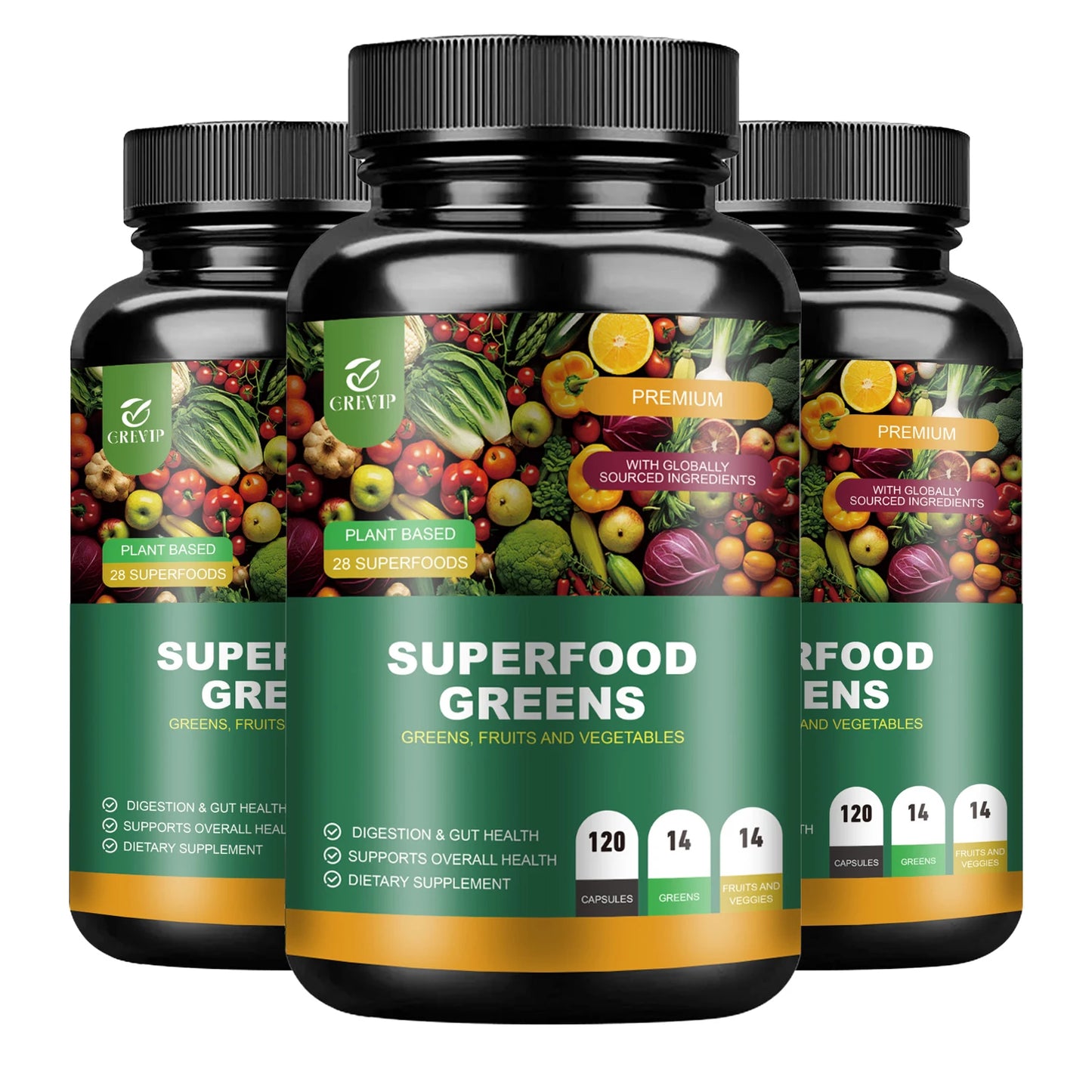 Organic Superfood Greens Supplement - Digestive