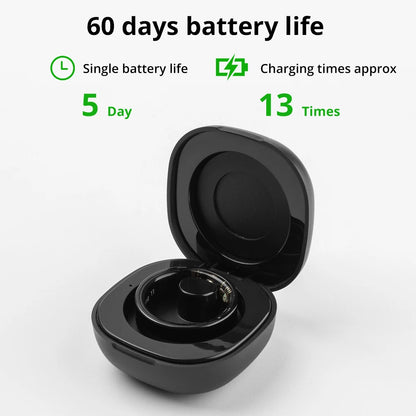 R09 Smart Ring Men Women with Charging Case,
