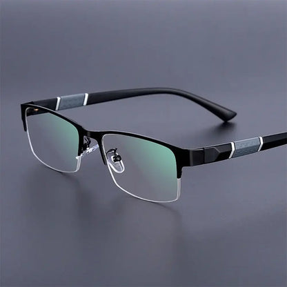 Half Frame Blue Light Blocking Glasses Flat Glasses