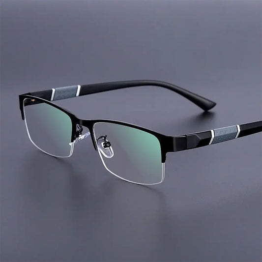 Half Frame Blue Light Blocking Glasses Flat Glasses