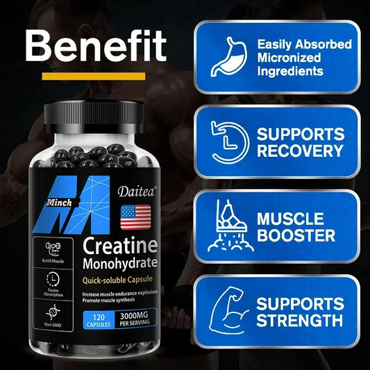 Daitea Creatine 3000 mg Monohydrate - Strength,
