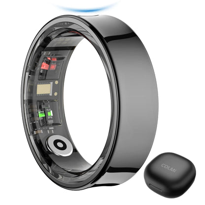 R09 Smart Ring Men Women with Charging Case,