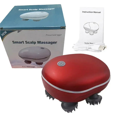 Electric Scalp Head Massager Red Light Therapy