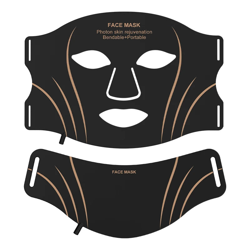 7 Color LED Face Mask with Neck - Wireless Portable