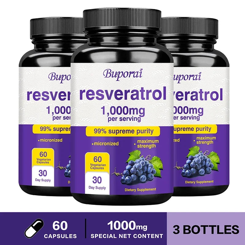 Resveratrol Supplement - Anti-Aging, Cardiovascular