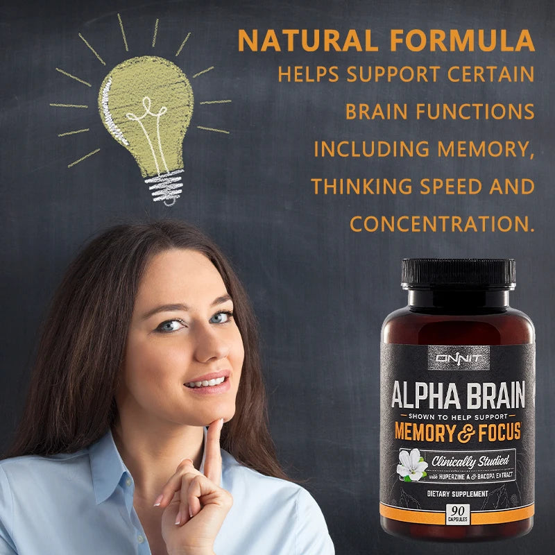 ONNIT Alpha Brain - Premium Nootropic Brain