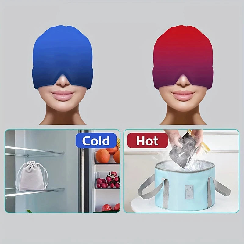 Ice Cap Hat headache hat Gel Hot Cold Ice Cap