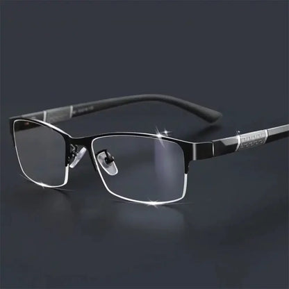 Half Frame Blue Light Blocking Glasses Flat Glasses