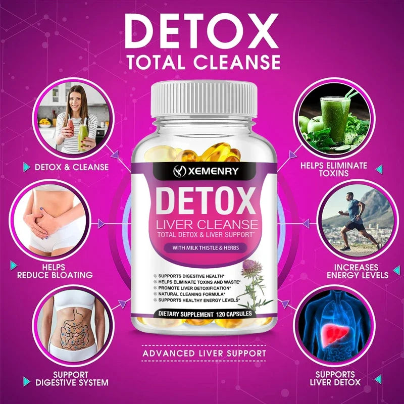 Milk Thistle Extract Capsules Detox Cleansing Liver