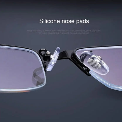Half Frame Blue Light Blocking Glasses Flat Glasses