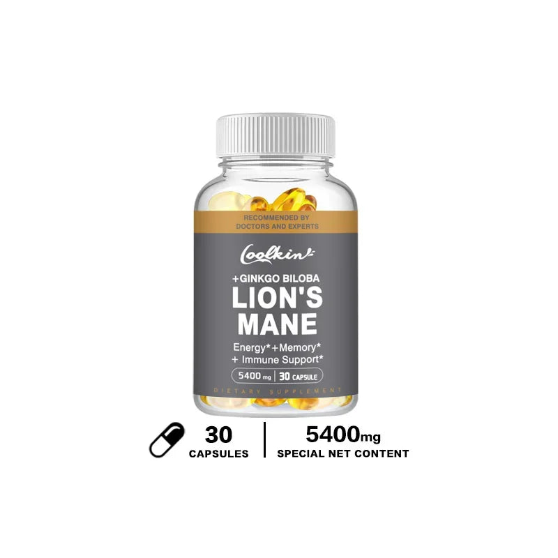 Lion's Mane Mushroom Capsules - Enhance The