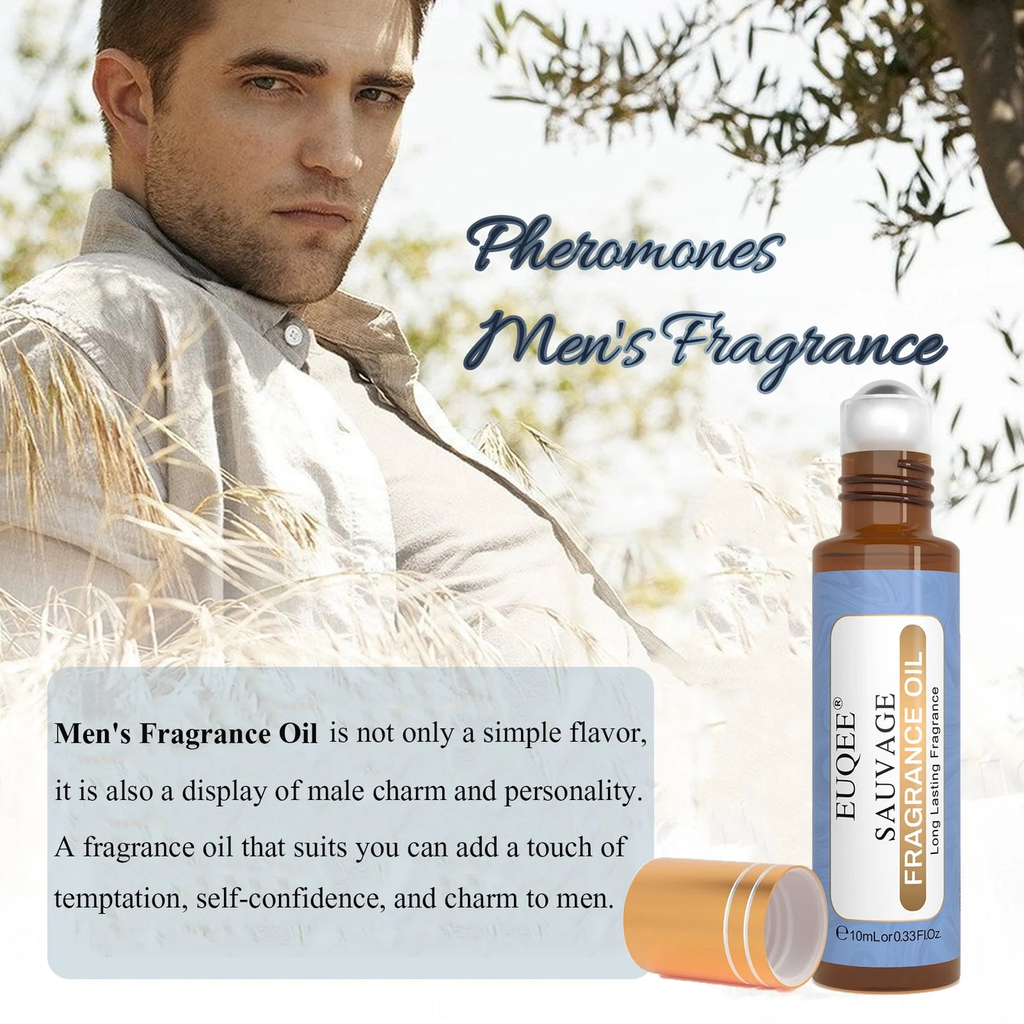 Men's Roll-on Fragrance Oil For Car Diffuser Aromatherapy