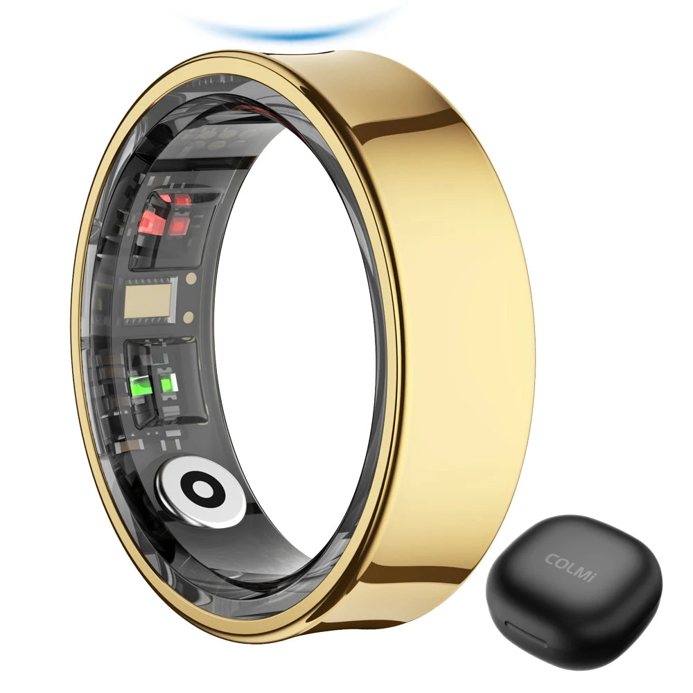 R09 Smart Ring Men Women with Charging Case,