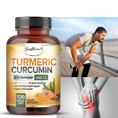 Curcumin Capsules, Natural Joint Support with Black