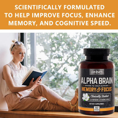 ONNIT Alpha Brain - Premium Nootropic Brain