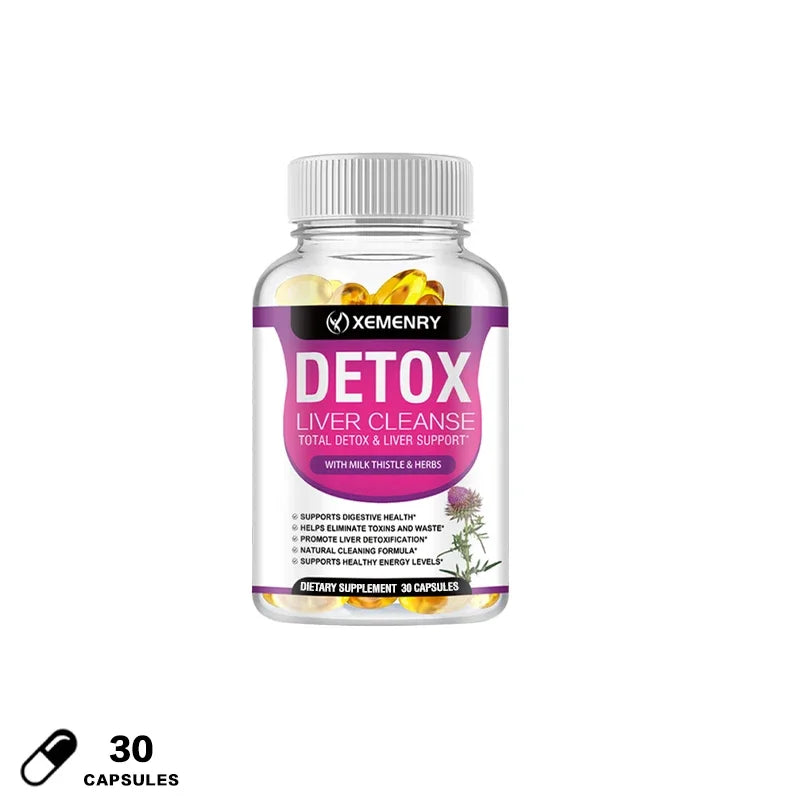 Milk Thistle Extract Capsules Detox Cleansing Liver