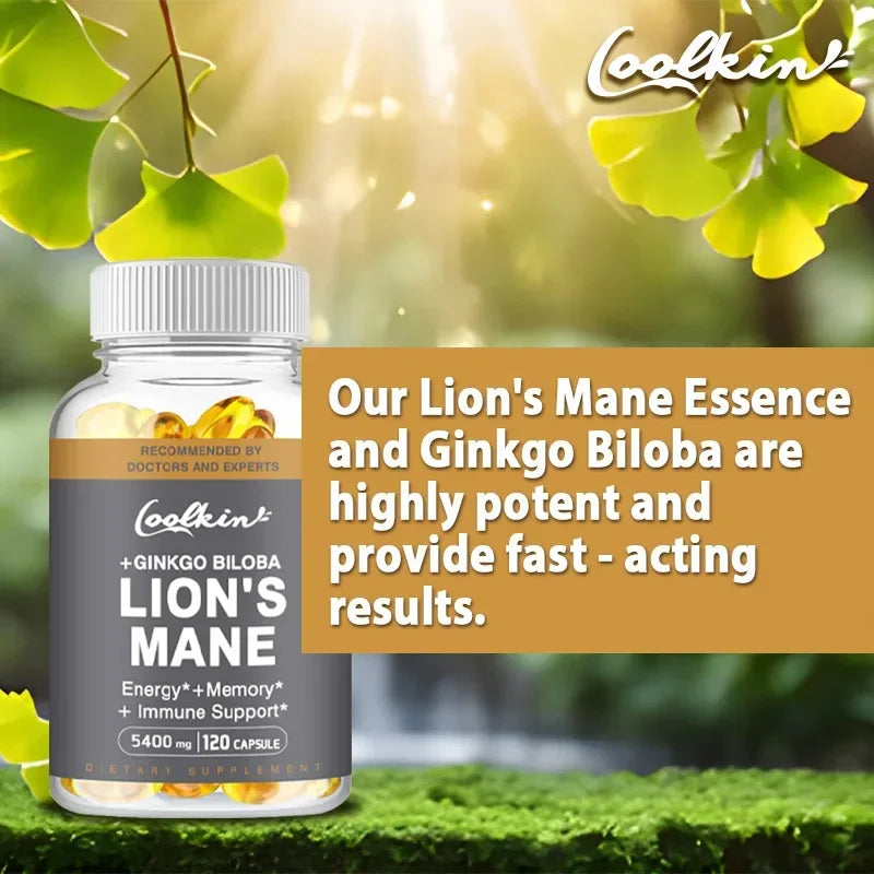Lion's Mane Mushroom Capsules - Enhance The
