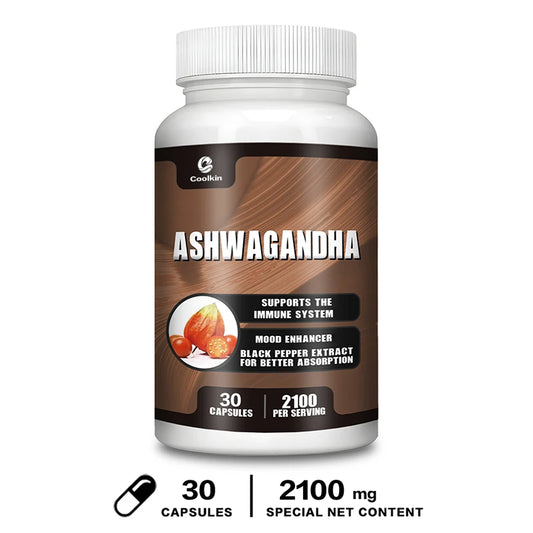 Ashwagandha Capsules 2100mg - Supports Energy,