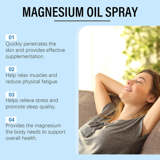 Essential Oil Magnesium Spray Relieves Muscle Body