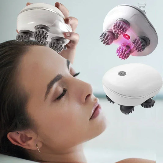 Electric Scalp Head Massager Red Light Therapy