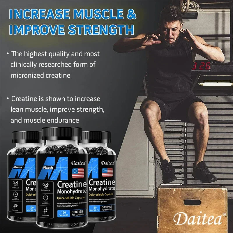 Daitea Creatine 3000 mg Monohydrate - Strength,