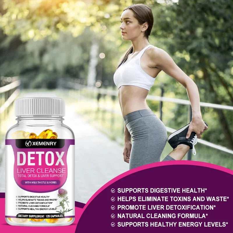Milk Thistle Extract Capsules Detox Cleansing Liver