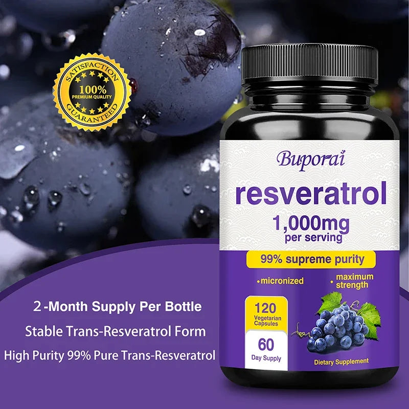 Resveratrol Supplement - Anti-Aging, Cardiovascular