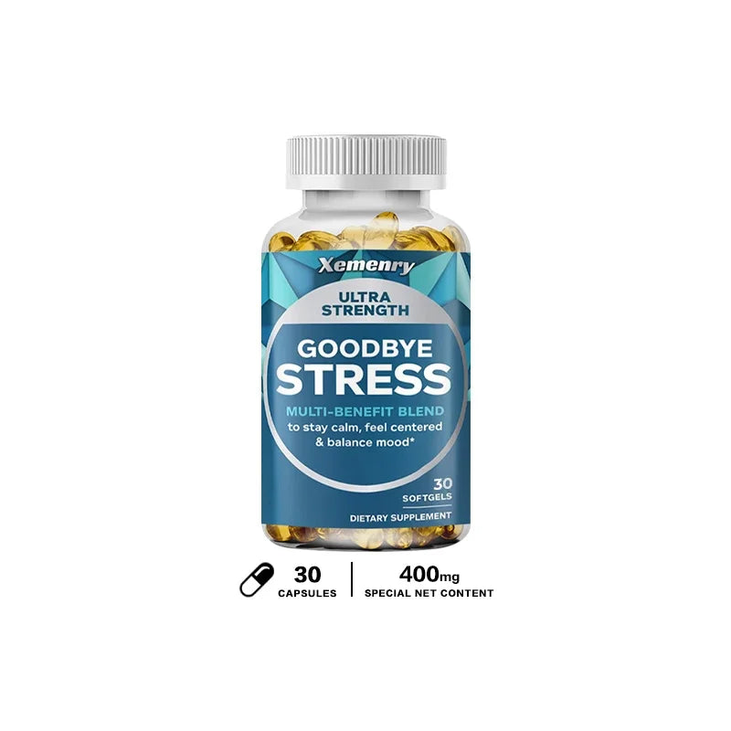 Goodbye Stress Capsules - Contains GABA, L-Theanine