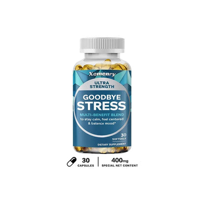 Goodbye Stress Capsules - Contains GABA, L-Theanine