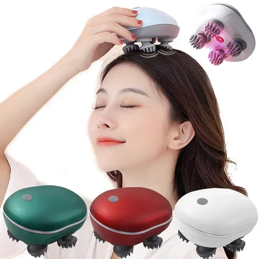 Electric Scalp Head Massager Red Light Therapy