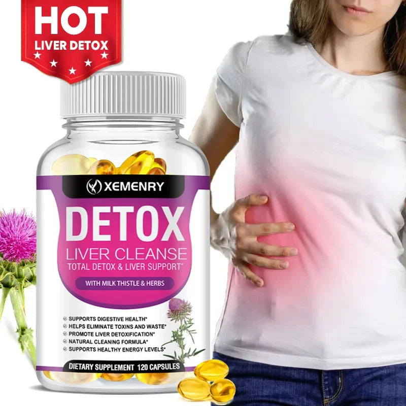 Milk Thistle Extract Capsules Detox Cleansing Liver