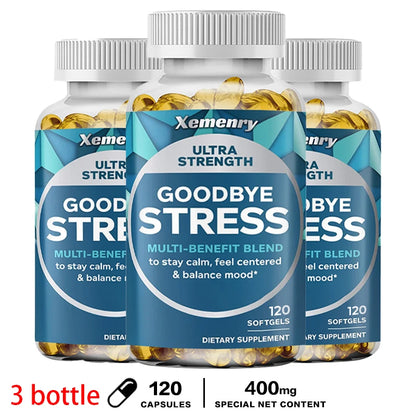 Goodbye Stress Capsules - Contains GABA, L-Theanine