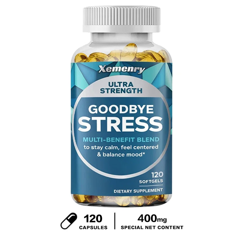 Goodbye Stress Capsules - Contains GABA, L-Theanine