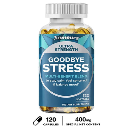 Goodbye Stress Capsules - Contains GABA, L-Theanine