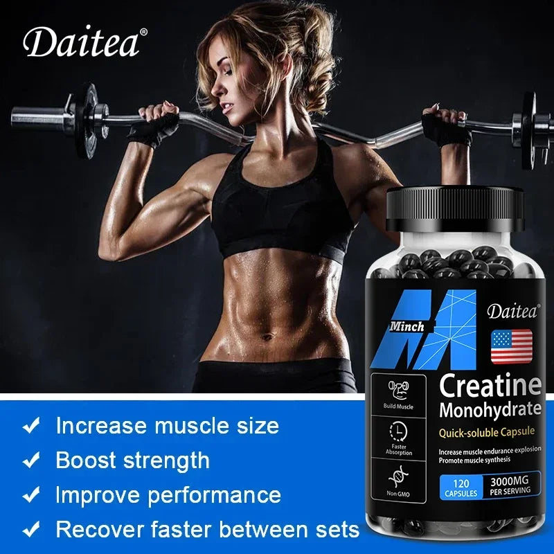 Daitea Creatine 3000 mg Monohydrate - Strength,