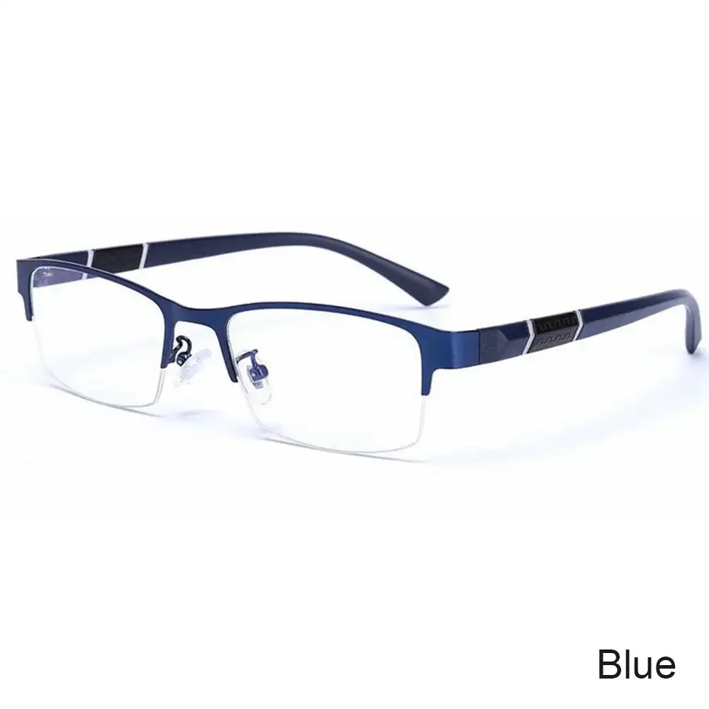 Half Frame Blue Light Blocking Glasses Flat Glasses