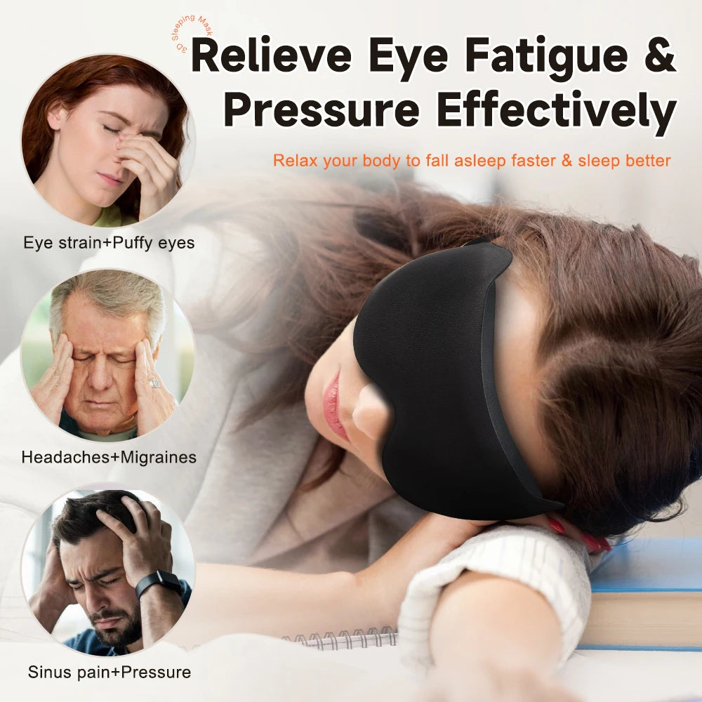 Sleeping Mask Eyepatch Blindfold Light Travel Eye