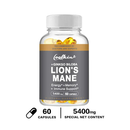 Lion's Mane Mushroom Capsules - Enhance The